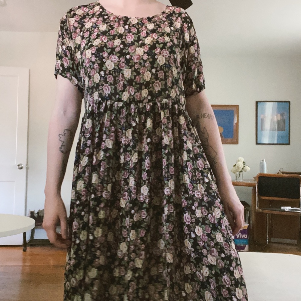Floral babydoll vintage dress